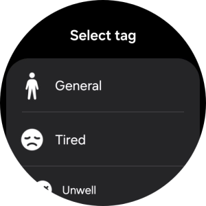 Press the required setting.
