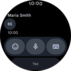Press the microphone icon.