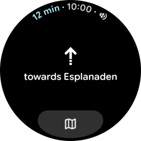 Follow the instructions on the screen to navigate to the selected destination.