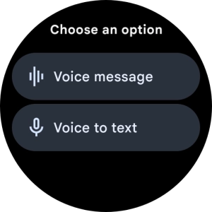 Press the required setting and follow the instructions on the screen to record and send the required reply.