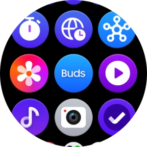 Press the music player icon.