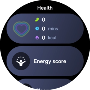 Press the Daily Activity icon.