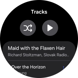 Press the required audio file.