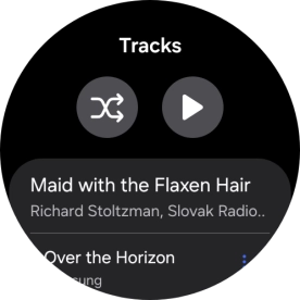 Press the required audio file.