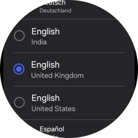 Press the required language.