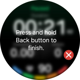 Press and hold the Return key to end an activity.