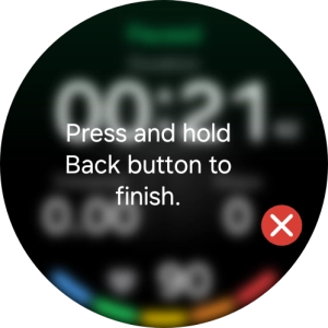 Press and hold the Return key to end an activity.