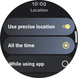 Follow the instructions on the screen to select the required settings and turn the function on or off.