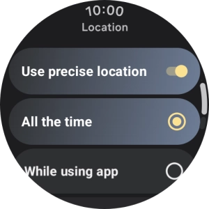 Follow the instructions on the screen to select the required settings and turn the function on or off.