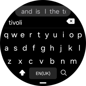 Key in the required destination and press the search icon.
