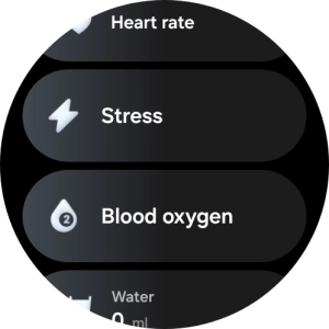 Press Blood oxygen.