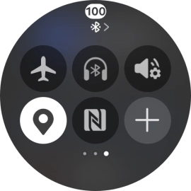 Press the flight mode icon to turn the function on or off.