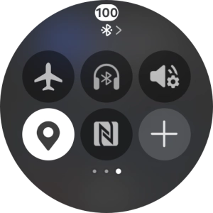 Press the flight mode icon to turn the function on or off.