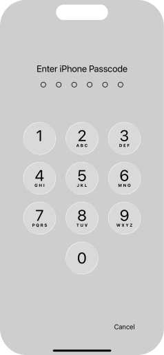 Use the phone lock code you created. The app is now locked.