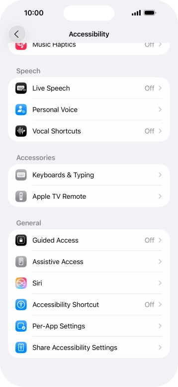 Press the required category below 