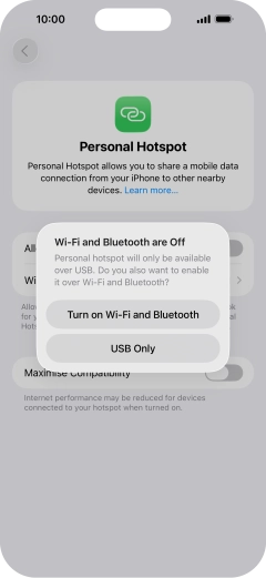 If Wi-Fi is turned off, press Turn on Wi-Fi and Bluetooth.