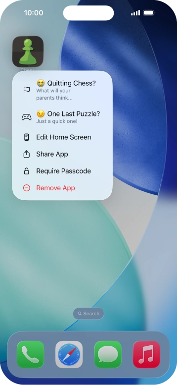 Press Require Passcode.