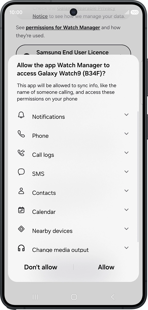 On your phone: Press Allow. On your phone: Press Allow.