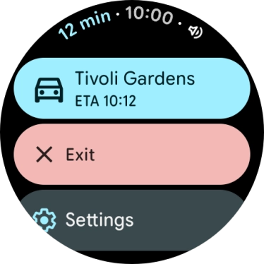 Press the required mode of transportation. Press the required mode of transportation.