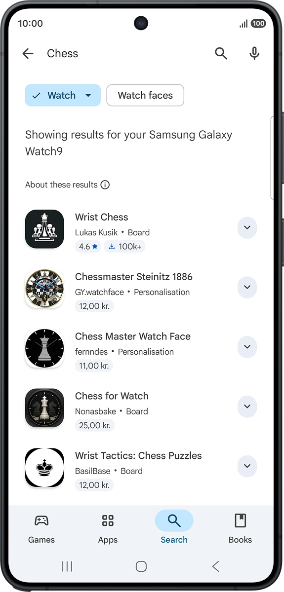 On your phone: Press the required app. On your phone: Press the required app.