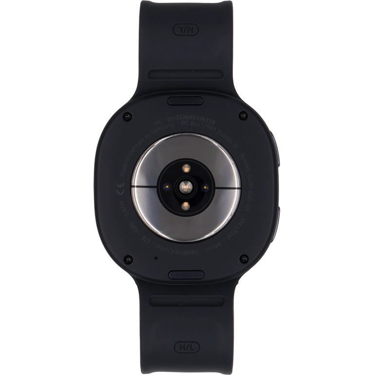 Place the back of your smartwatch on the magnetic charger allowing it to click into place. Place the back of your smartwatch on the magnetic charger allowing it to click into place.