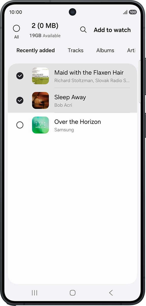 On your phone: Press Add to watch. On your phone: Press Add to watch.