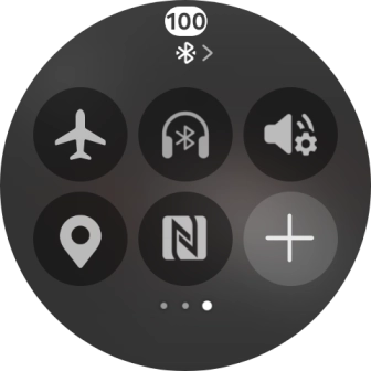 Press the flight mode icon to turn the function on or off.