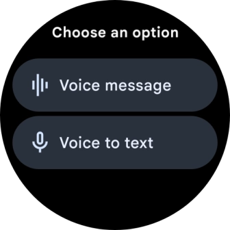 Press the required setting and follow the instructions on the screen to record and send the required reply.