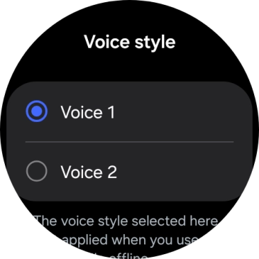 Press the required voice. Press the required voice.