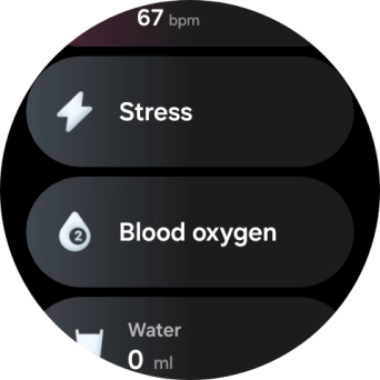 Press Blood oxygen. Press Blood oxygen.
