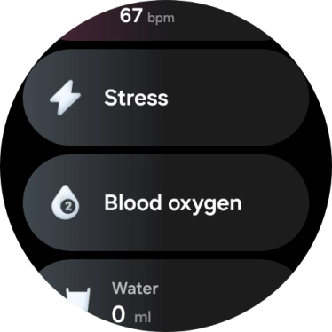 Press Blood oxygen. Press Blood oxygen.