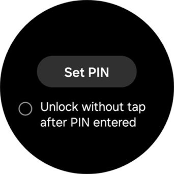 Press Set PIN. Press Set PIN.