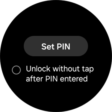 Press Set PIN. Press Set PIN.