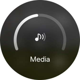 Slide the circle to select the required volume. Slide the circle to select the required volume.