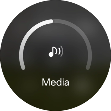 Slide the circle to select the required volume. Slide the circle to select the required volume.