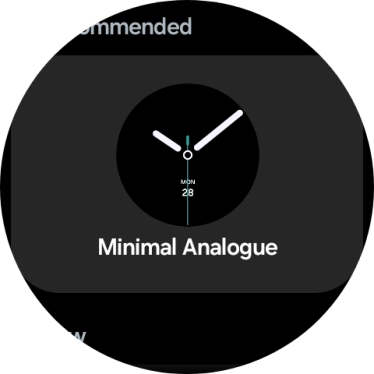 Slide your finger up or down to see the available watch faces. Slide your finger up or down to see the available watch faces.