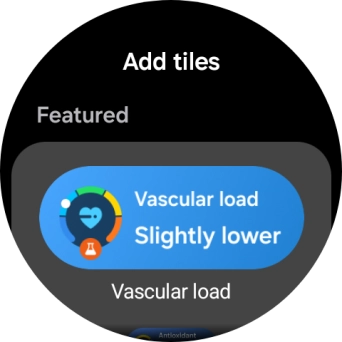 Press the required widget to add it. Press the required widget to add it.