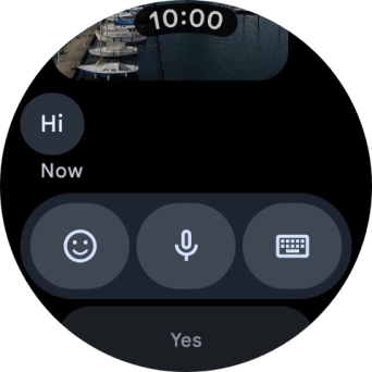 Press the microphone icon.