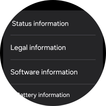 Press Status information. Press Status information.
