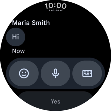 Press the microphone icon. Press the microphone icon.