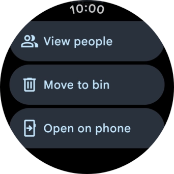 Press Move to bin. Press Move to bin.