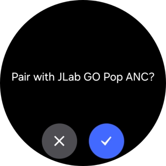 Press the confirm icon.