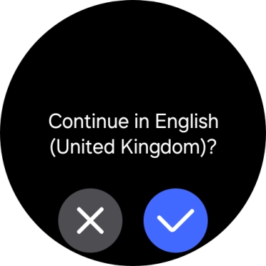 Press the confirm icon. Press the confirm icon.