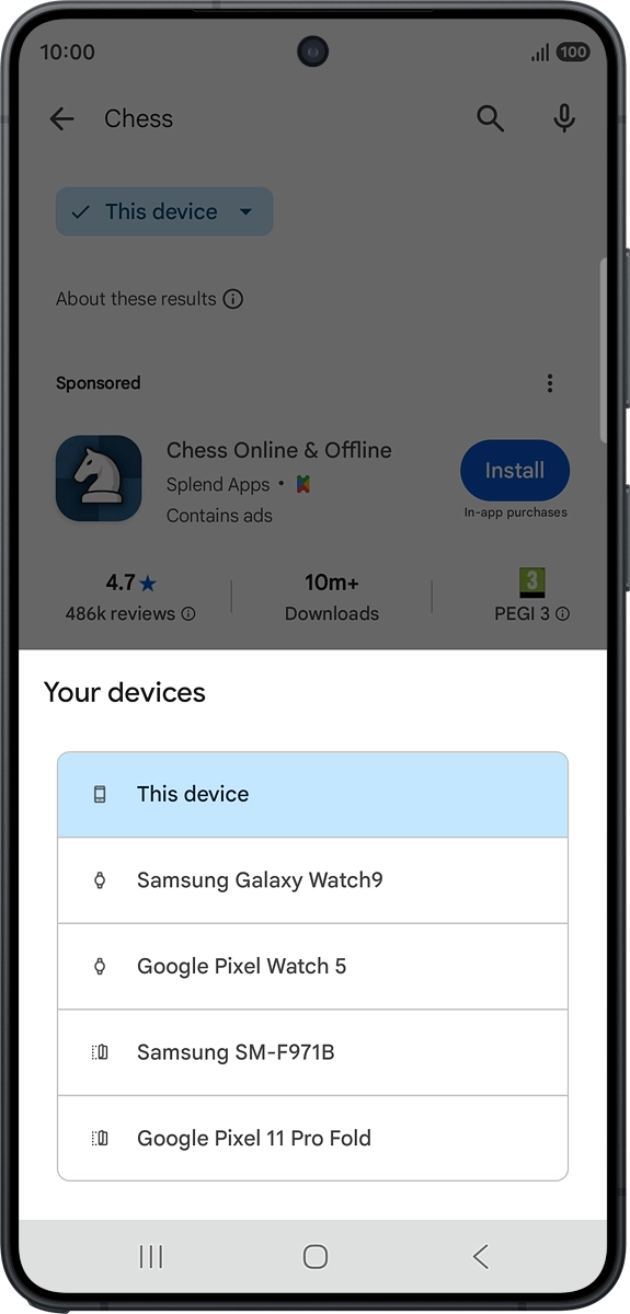 On your phone: Press Watch. On your phone: Press Watch.