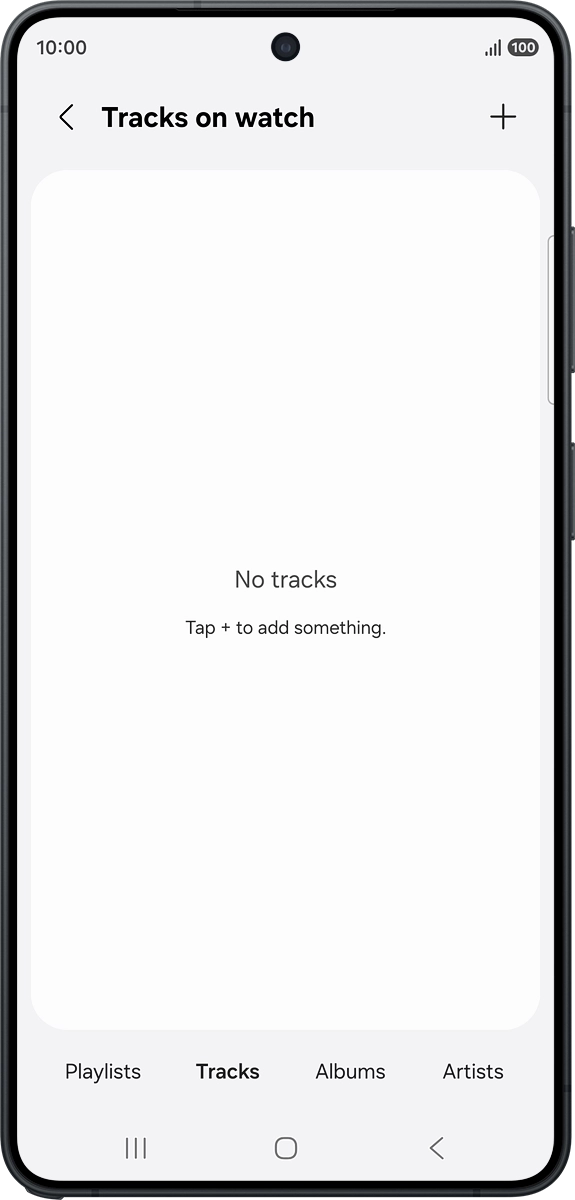 On your phone: Press the add icon. On your phone: Press the add icon.