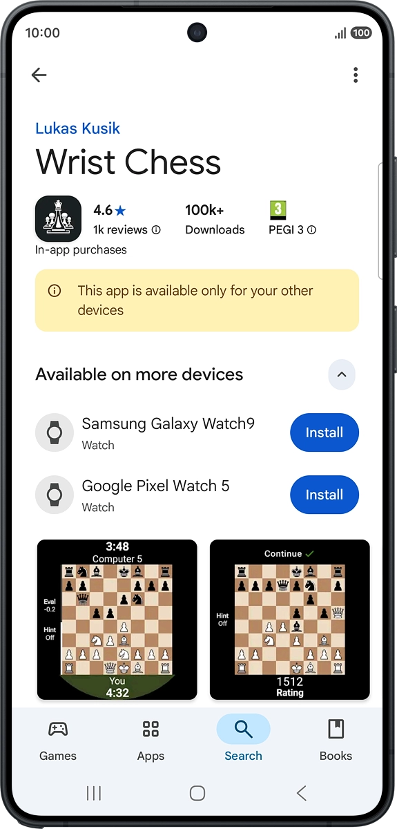 On your phone: Press Install and follow the instructions on the screen to install the app. On your phone: Press Install and follow the instructions on the screen to install the app.