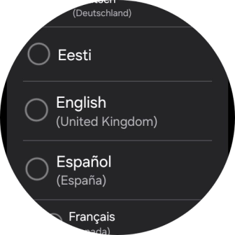 Press the required language.