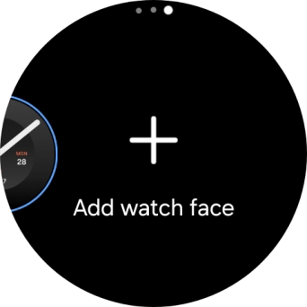 Press Add watch face. Press Add watch face.