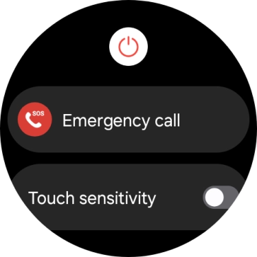 Press the power off icon.