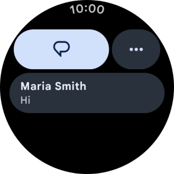 Press the required text message to read it. Press the required text message to read it.